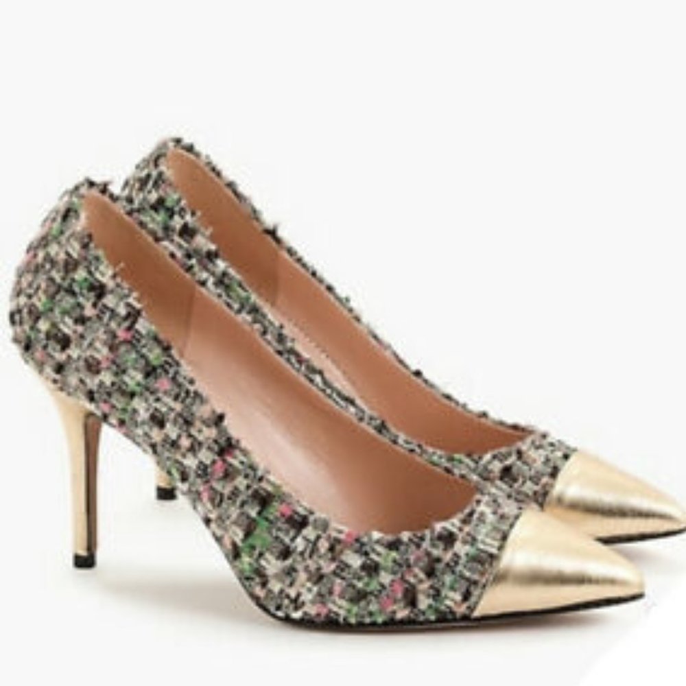 J. Crew NWOT Tweed Elsie Pump